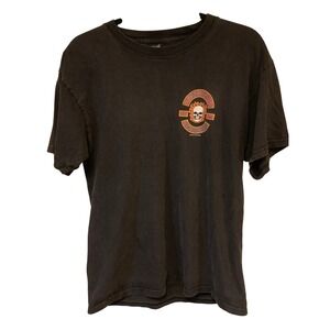 Vintage Sturgis Black Hills Rally 2005 Skull Flames T Shirt Size L vtg